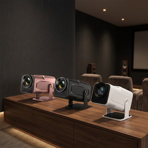 HY320 Mini Smart <b>Projector</b> with 180 Degree Rotating Stand 720P Native 4K Decoding <b>WiFi</b> 6 Beamer 58 390 ANSI - Product Image 2