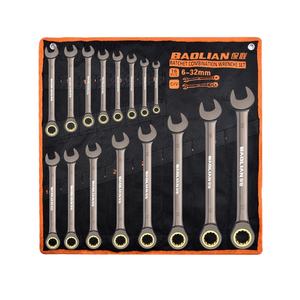 <span class=keywords><strong>Open</strong></span>-<span class=keywords><strong>end</strong></span> metrische combinatie sleutelset ratelratel voor autoreparatie handgereedschap met OEM-ondersteuning CR-V materiaal tassen - Product Image 1