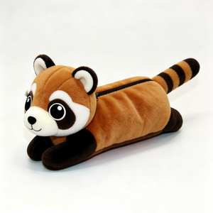 customized Cute animal plush <b>makeup</b> storage pouch, Back to school plush stationery accessory - Product Image 1