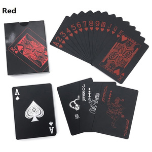 Không thấm nước màu đen nhựa gia đình Đảng Poker Hội Đồng Quản trị trò chơi thẻ chơi PVC chất liệu <span class=keywords><strong>Solitaire</strong></span> 62x87 Mét 1 Piece bay nghệ thuật bình thường - Product Image 5