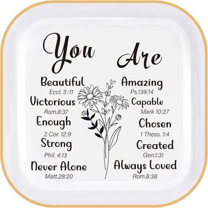 Eco-Friendly Ceramic Jewelry <b>Plate</b> Custom Logo Printing Trinket Tray Minimalist Square <b>Ring</b> Dish for Desktop Storage Organizer - Product Image 1
