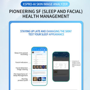 Appareil d'analyse de la peau X5 AI pour les pores, l'acné, les taches, l'hydratation, l'élasticité |   Analyseur de peau du visage pour les professionnels des spas de beauté - Product Image 4