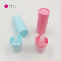 5ml 10ml 15ml 30ml 50ml 100ml blanc noir rose bleu PP cosmétique sous vide lotion airless pompe bouteille de sérum avec bouchon transparent
