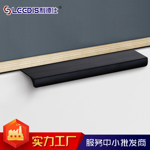 Lcedis Cabinet Handle Black Brushed Aluminum Alloy Bar Minimalist Design For <b>Kitchen</b> Wardrobe Furniture <b>Hardware</b> - Product Image 4