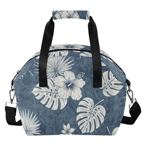 Bolsa de Almuerzo Personalizada con Diseño Hawaiano, con Cierre, Acolchada, de Poliéster, Aislada, para Mujeres y Niños - Product Image 1
