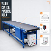 Système de convoyeur à bande industriel personnalisé, machine de convoyage à bande PVC/PU pour ligne d'assemblage, manutention de matériaux, usine OEM/ODM