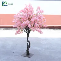 Árvore de decoração de casamento artificial, bonsai de cereja para decoração interna