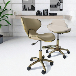 Fauteuil de luxe en cuir PU réglable pour salon de manucure et spa des pieds – Tabouret de barbier pour salon de beauté - Product Image 2