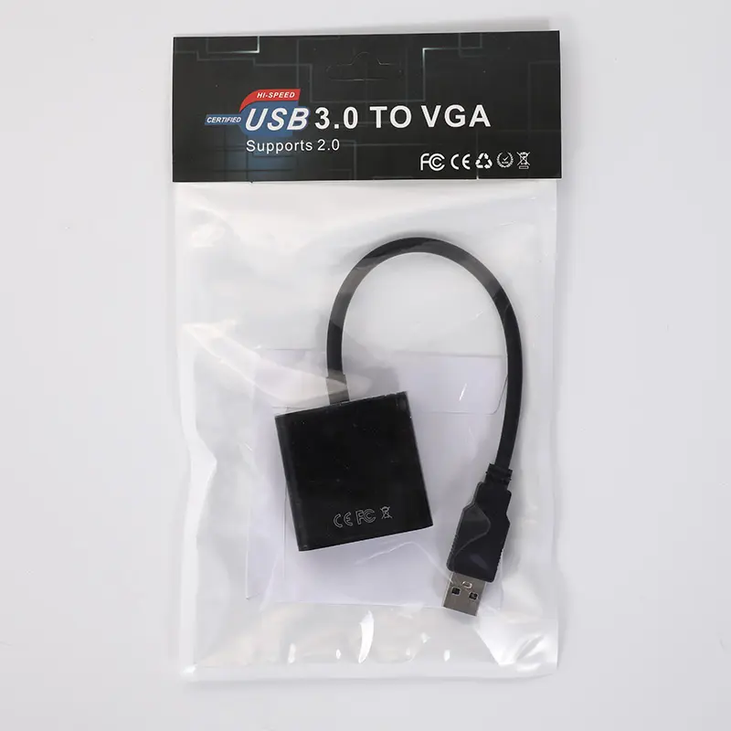 Display convertitore adattatore da USB 3.0 a VGA di vendita caldo con Audio per lo Streaming Live di giochi per PC