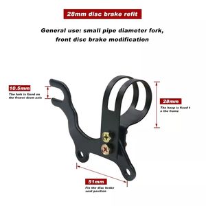 Modification ace dağ bisiklet fren diski bisiklet disk fren dönüştürücü V fren raf açıklayan modifikasyon braketi çerçeve adaptörü tutucu - Product Image 5
