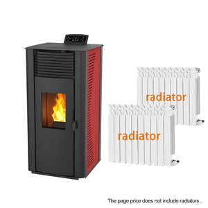 Chaudière <span class=keywords><strong>à</strong></span> granulés moderne <span class=keywords><strong>à</strong></span> haute efficacité GT1201A 12,2 kW, contrôlée par WiFi, poêle <span class=keywords><strong>à</strong></span> granulés de <span class=keywords><strong>bois</strong></span> hydro autoportante - Product Image 1