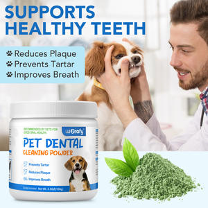 Worafy Polvere Verde da 100g per Igiene Orale Naturale e Pulizia Dentale dei Cani all'Ingrosso, Previene il Tartaro e Sbianca i Denti - Product Image 3