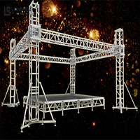 Gran oferta, armazón de estructura ligera de escenario de aluminio de 300 mm para concierto al aire libre, matriz de línea de eventos