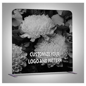 Custom Printed 8ft Portable Photo <b>Backdrop</b> <b>Stand</b> Double Sided Tension Fabric Booth Pillowcase Display Eco-Friendly Eco-Friendly - Product Image 6
