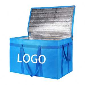 Sac isotherme bleu de grande capacité, nouvelle arrivée 2023, réutilisable, non tissé, sac de pique-nique isotherme pour voyage, sac isotherme personnalisé - Product Image 1