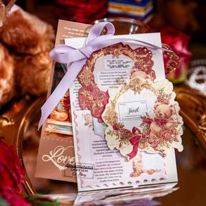 Multicolor Bear Embossed Gold Stamping Loose Leaf Memo Pads & <b>Bookmarks</b> Essential Back-to-School Paper Notepads - Product Image 5