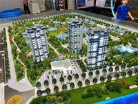 2024 nuevo modelo de escala arquitectónica con modelo arquitectónico ligero de bienes inmuebles