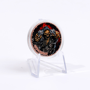 Pièce de monnaie artistique en cuivre fin .999 de 1 once, artisanat métallique personnalisé, motif Mythical <span class=keywords><strong>Death</strong></span> Grim Reaper - Product Image 4