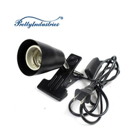 Support lumineux pour Reptile à pince, en céramique, pince, fixation pour lampe chauffante