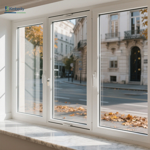 Directo de fábrica, Ventanas insonorizadas horizontales de PVC blanco para edificios residenciales, hoteles, hospitales, sótanos, escuelas, uso al aire libre - Product Image 6