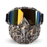 OBAOLAY H022 Lunettes de moto tout-terrain VTT Motocross Lunettes de soleil polarisées Cadre en TPU Coupe-vent Anti-poussière Anti-impact