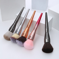 Grande Brosse Électrostatique pour Poudre, Logo Costume Doré, Brosse Professionnelle, Brosse à Poudre Libre pour Maquillage