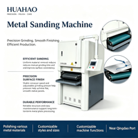 Machine de polissage automatique de tôles métalliques Huanhao, haute sécurité, puissance élevée pour finition brossée en acier inoxydable
