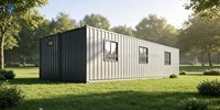 Maison conteneur préfabriquée personnalisable de haute qualité en carton ondulé, portable et fixe, pour usine et boutique, à vendre
