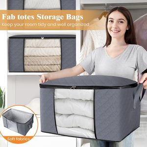 आप डस्टप्रूफ नमी-प्रतिरोधी घरेलू भंडारण बैग कपड़े और रजाई वार्डरोब मूविंग पैकिंग बैग - Product Image 5