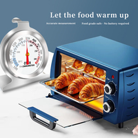 Thermomètre de cuisson bimétallique à cadran BQ, double échelle (C/F), précision 5, plage 50-300°C, en acier inoxydable 430