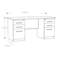 Bureau de travail moderne en métal avec tiroirs pour le bureau à domicile, meubles de bureau, table de lecture et d'étude, panneau en acier, bureau de travail