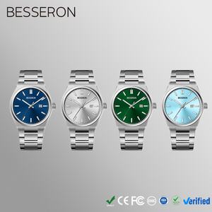 Reloj de Cuarzo de Acero Inoxidable con Esfera Luminosa con Patrón de Rayos de Sol en Oferta, para Hombre, con Servicio Personalizado - Product Image 5