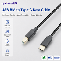 Câble de données USB BM vers Type-C, transfert haute vitesse, compatibilité stable, robuste et durable, OEM/ODM