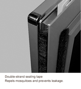 Zanzara in acciaio inox rete serratura-dotato di finestra dello schermo con telaio per finestra - Product Image 3