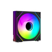 Ventilateur de refroidissement PC ARGB de style noir de 12cm pour accessoire de boîtier de processeur silencieux de châssis d'ordinateur