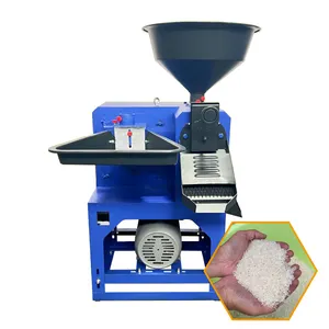 Maquinaria de columna vertebral Venta caliente máquina descascaradora de arroz y molino de harina para uso doméstico