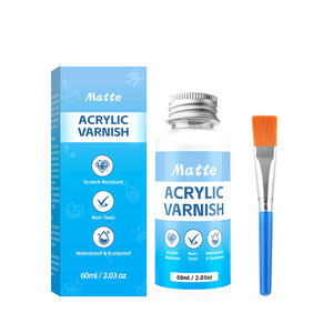 Vernis LISI 60ml/120ml <span class=keywords><strong>à</strong></span> séchage <span class=keywords><strong>à</strong></span> <span class=keywords><strong>l</strong></span>'air, brillant/mat, pour poterie, céramique, peintures <span class=keywords><strong>à</strong></span> <span class=keywords><strong>l</strong></span>'huile, résistant aux rayures, imperméable - Product Image 5