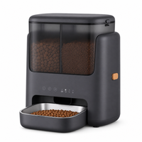 Distributeur automatique de nourriture pour animaux de compagnie USMILEPET Dual Hopper Smart Feeder WiFi 3L Plus 2L pour chats et petits chiens, contrôle par application, double alimentation