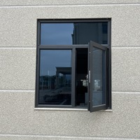 Diseño moderno particularmente popular Ventanas abatibles de estilo abierto abatible de adentro hacia afuera Económico con vidrio templado de hardware ancho