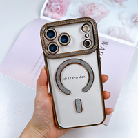 Coque de téléphone à chargement sans fil magnétique adhésive la plus vendue pour iPhone 17, 17 Pro, 17 Pro Max