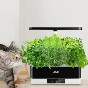J & C-sistema de cultivo hidropónico Minigarden, kit de jardín para hierbas de interior, sistema de cultivo hidropónico de hadas para jardín