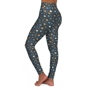 Leggings da Yoga a vita alta da notte stellata Comfort e stile per gli appassionati di Fitness - Product Image 3