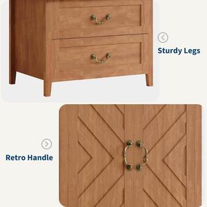 <span class=keywords><strong>Armario</strong></span> de dormitorio de madera alto estilo rústico independiente en forma de V con 2 cajones y <span class=keywords><strong>puertas</strong></span> para ropa, MOQ <span class=keywords><strong>100</strong></span> unidades - Product Image 5