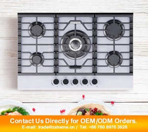 OEM ODM Estufa China Factory Built-in Tempered Glass 5 Burners Gas for Home Kitchen - Product Image 3