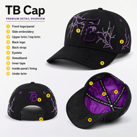 Gorras Snapback de 5 Paneles con Visera Curva Ajustable de Moda y Calidad Premium, Gorras de Béisbol con Bordado 3D Personalizado y Pedrería