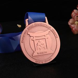 Médaille de compétition sportive personnalisée en métal or, argent, bronze, zinc pour Taekwondo, Jiu-Jitsu avec ruban - Product Image 4