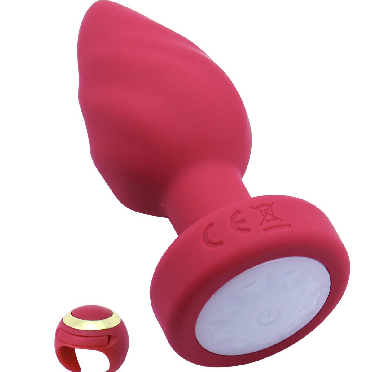 best lubricant for guide rods OUCH! Beaded Metallic Gun Metal Silicone Anal Plug main image 0