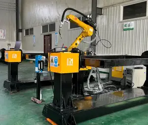 Welding Station With One Welding Robot And Two Welding Tables Improve Work Efficiency