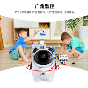 Monitor para bebés con pantalla IPS de 4,3 pulgadas, Wifi 720P, detección de llanto y visión nocturna para el cuidado infantil - Product Image 4