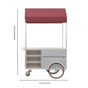 Chariot de présentation de snacks en fer de qualité supérieure, personnalisé, promotionnel, style rétro, type food truck - Product Image 1